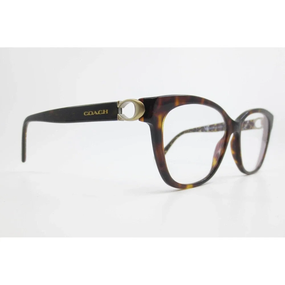 Coach HC6120 5507 Dark Tortoise Cat Eye Eyeglasses Frames 54-16-140 Womens